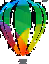 Graphics Suite card: multicolor balloon